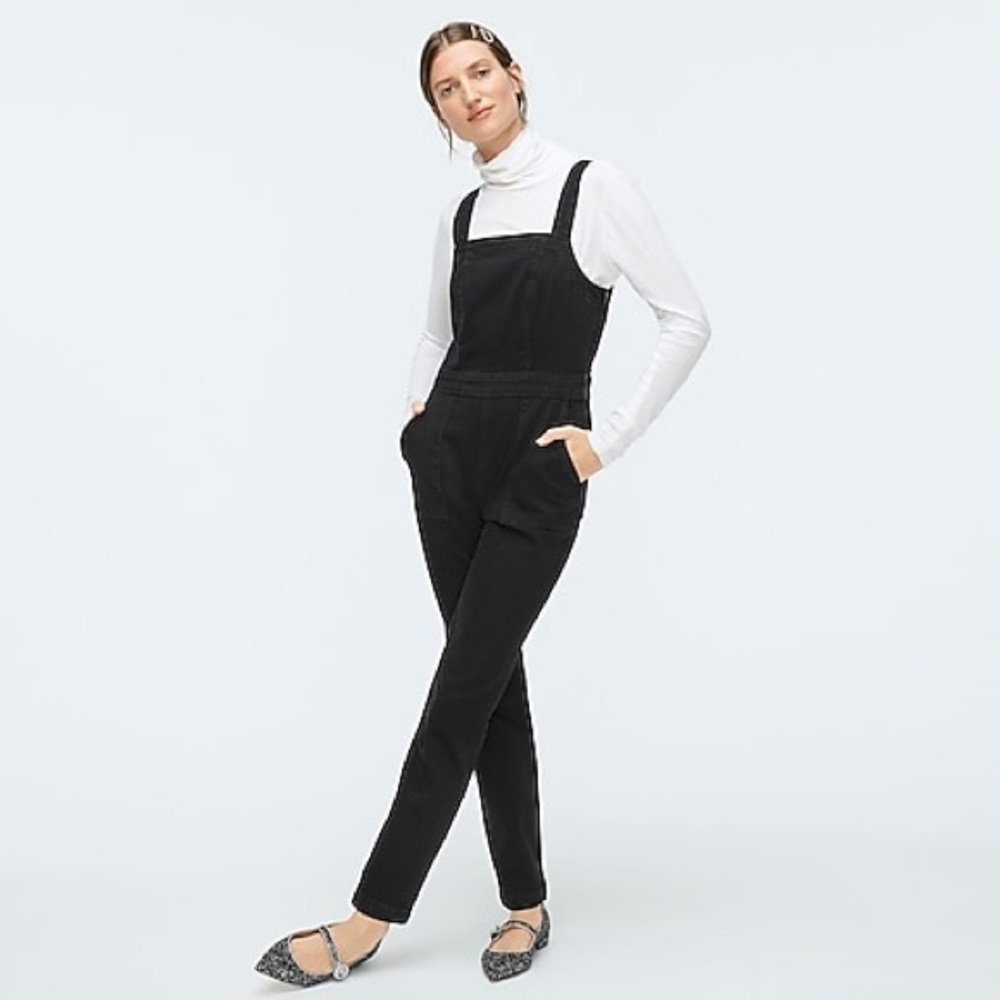 J.crew washed black denim coverall